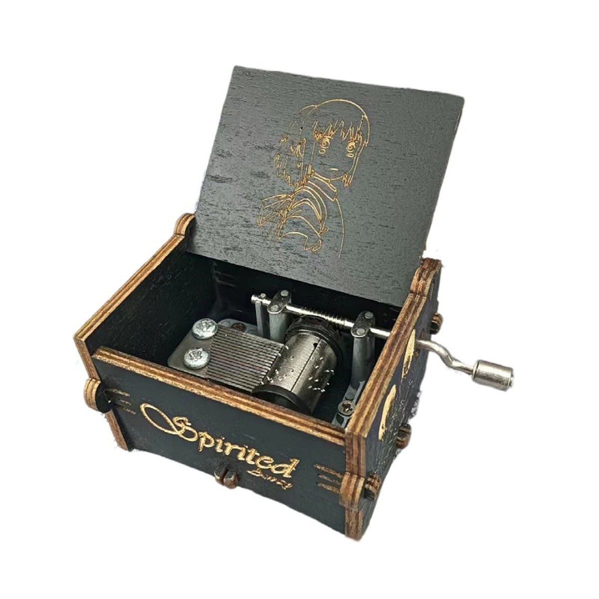 Wooden Music Box 6.5*5.4cm [chr:spirited Away]