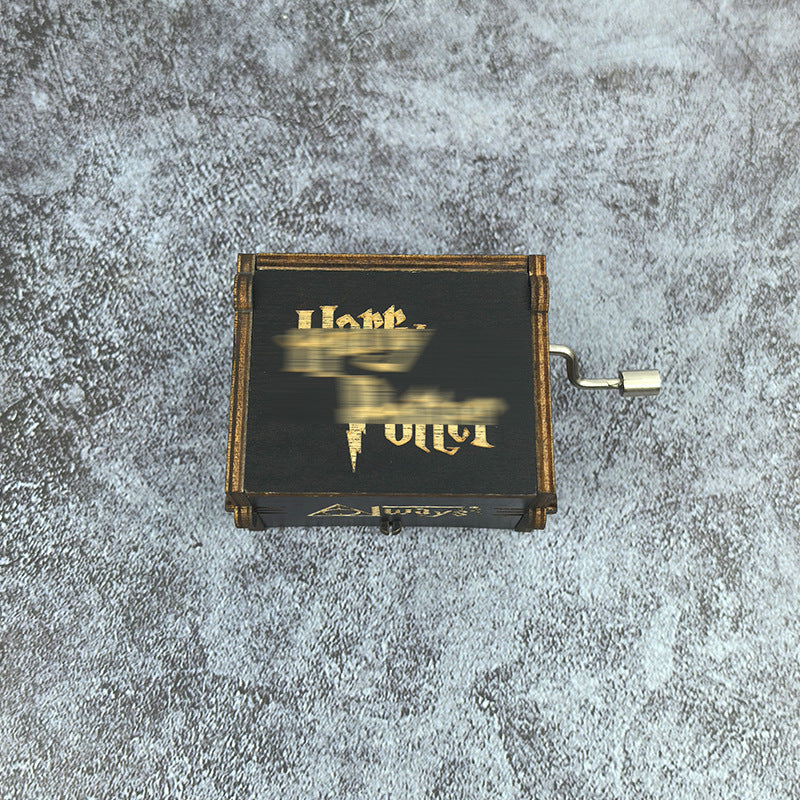 Wooden Music Box 6.5*5.4cm [chr:harry Potter]