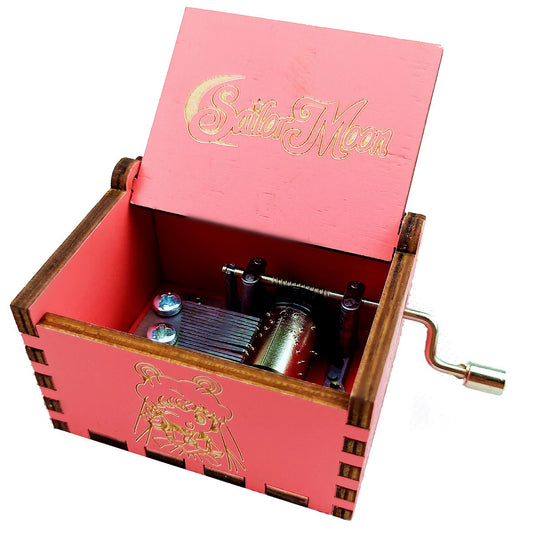 Wooden Music Box 6.5*5.4cm [chr:pink Sailor Moon]