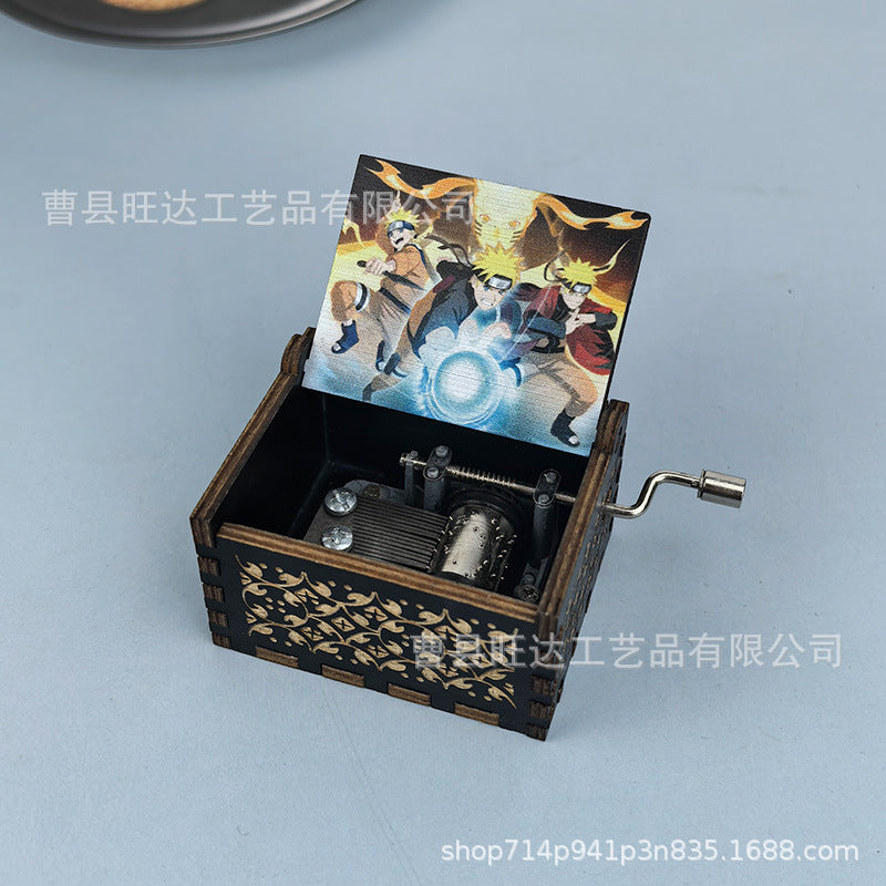 Wooden Music Box 6.5*5.4cm [chr:naruto]