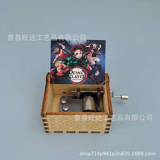 Wooden Music Box 6.5*5.4cm [chr:demon Slayer]