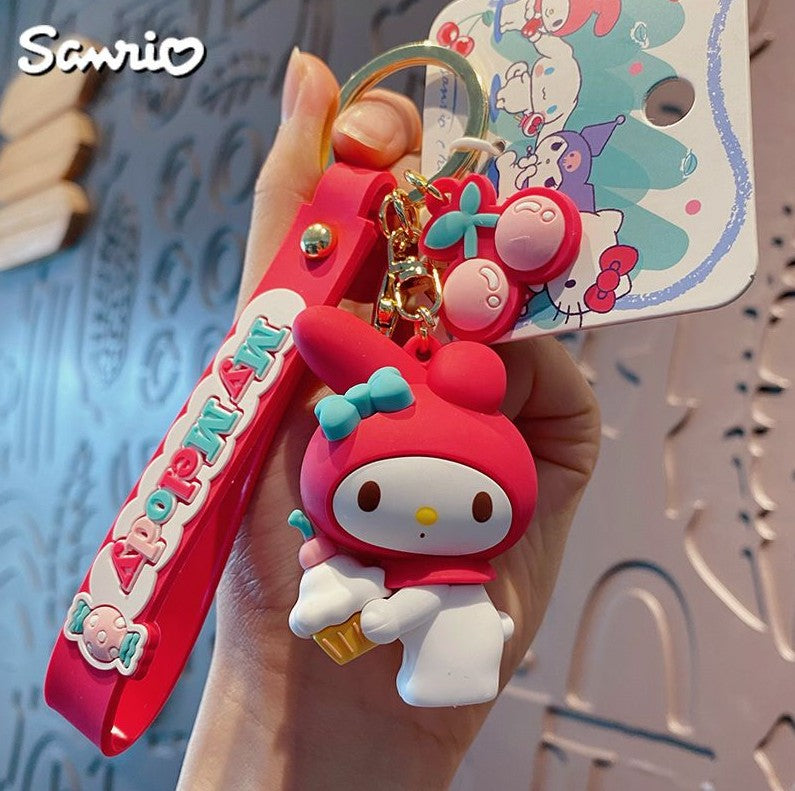 Sanrio Cherry Blossom Keyring: Sanrio My Melody Pink [chr:sanrio My Melody Pink]