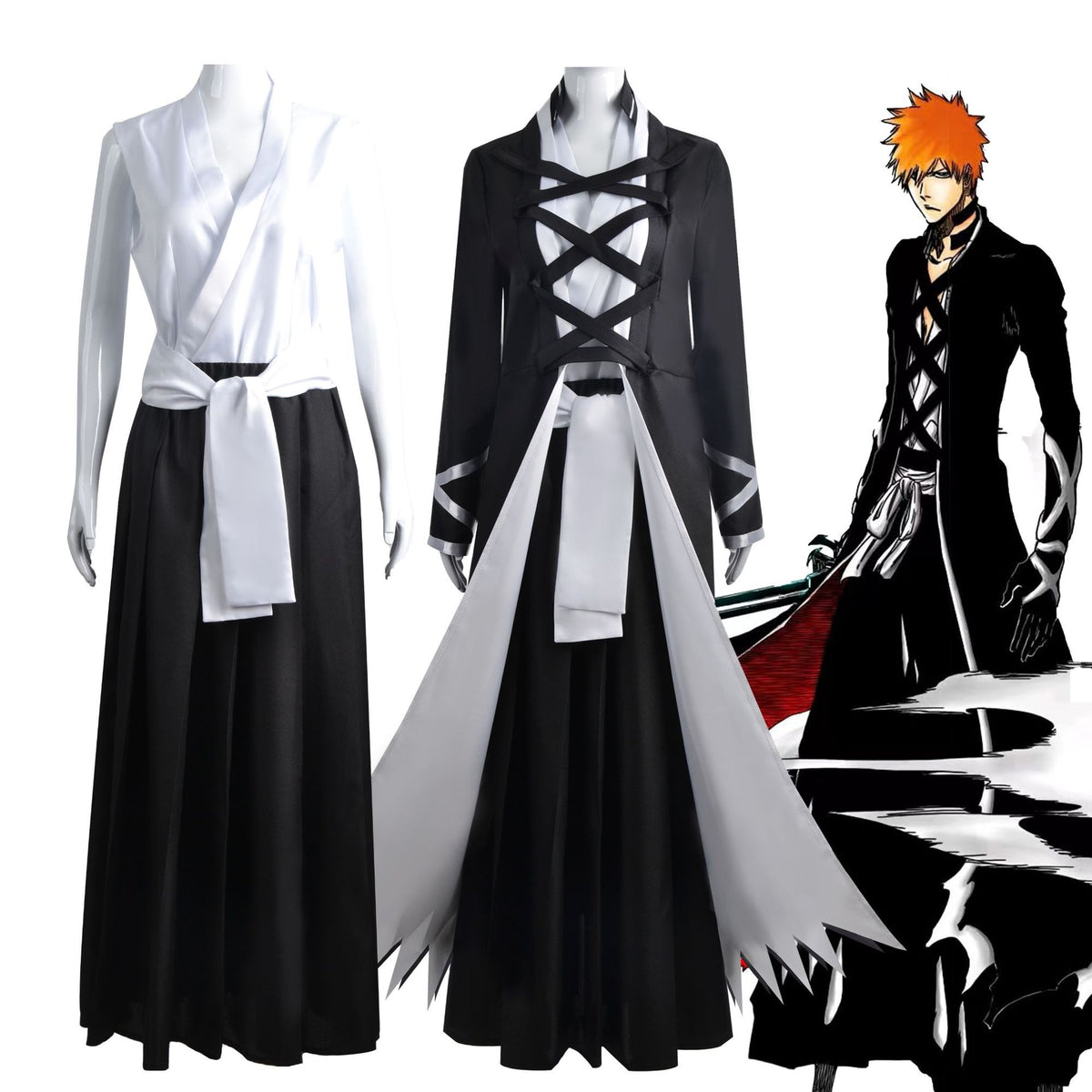 Bleach Ichigo Kurosaki Cosplay Costume [sz:xxxl]