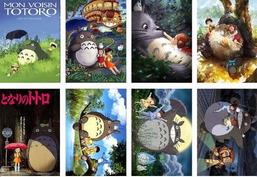 Anime Poster Pack 8pcs Totoro