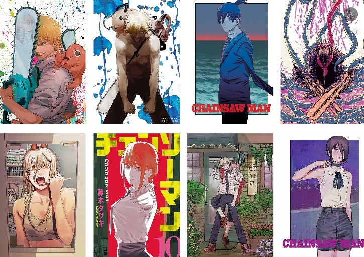 Anime Poster Pack 8pcs Chainsaw Man