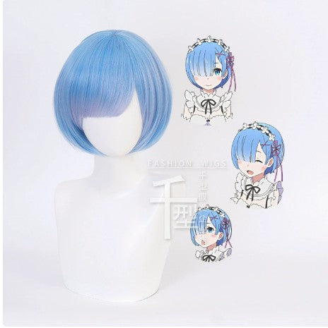 [special Order] Re Zero Rem Cosplay Wig
