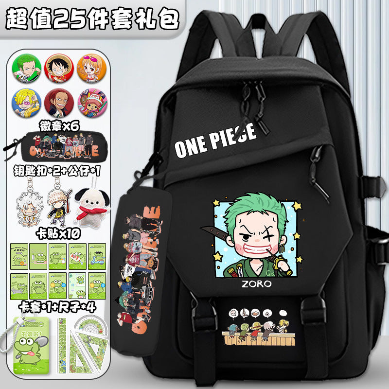 One Piece Black Backpack