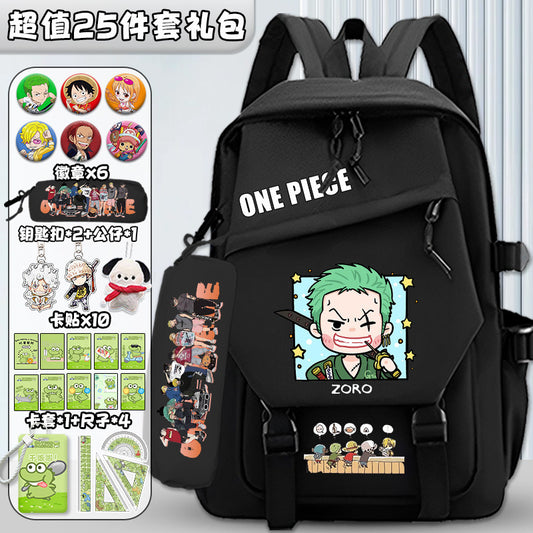 One Piece Black Backpack