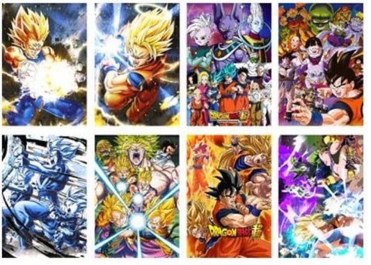 Anime Poster Pack 8pcs Dragon Ball