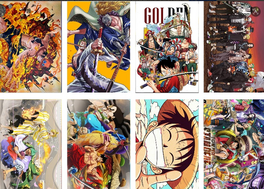 Anime Poster Pack 8pcs One Piece