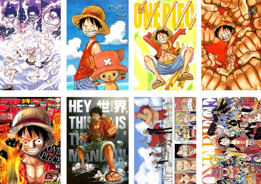 Anime Poster Pack 8pcs One Piece