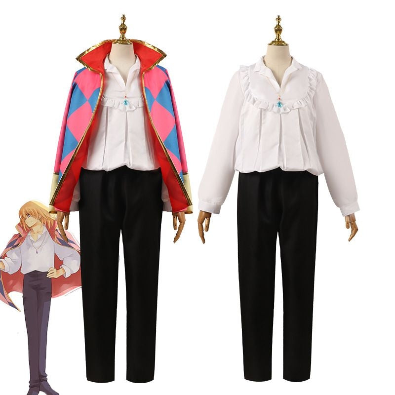 Howls Moving Castle Wizard Howl Cosplay Costume (au S-m) [sz:large]
