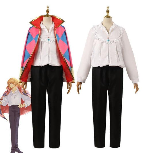 Howls Moving Castle Wizard Howl Cosplay Costume (au S-m) [sz:large]