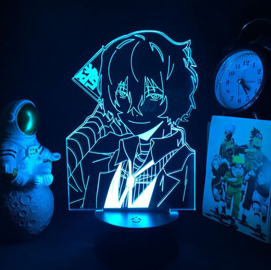 Bungou Stray Dogs Acrylic Led Light - Blue Osamu Dazai