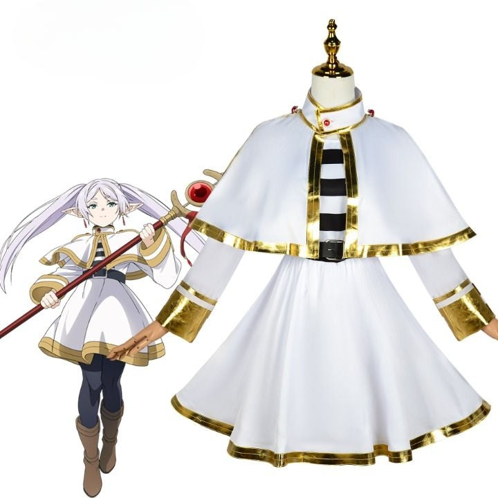 Frieren Beyond Journey End Elf Mage Cosplay Costume [sz:xs]