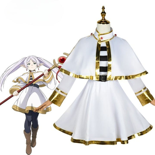 Frieren Beyond Journey End Elf Mage Cosplay Costume [sz:xs]