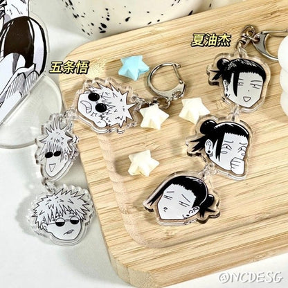 Jujutsu Kaisen Acrylic Keyring: Gojo $ Geto [chr:gojo & Geto]