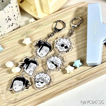 Jujutsu Kaisen Acrylic Keyring: Gojo $ Geto [chr:gojo & Geto]