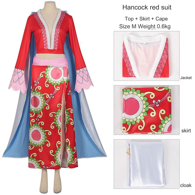 One Piece Boa Hancock Black And White Cosplay Costume [sz:xl]