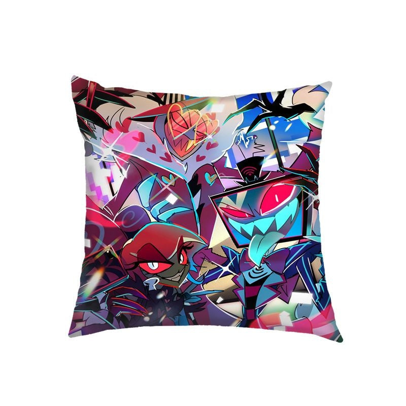 Anime Pop Culture Square Cushion Pillow 45*45cm Hazbin Hotel Design 2