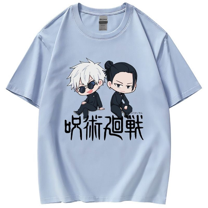 Jujutsu Kaisen Geto And Gojo Blue Adult Size Shirt: 4. Large (au S-m) [sz:large]