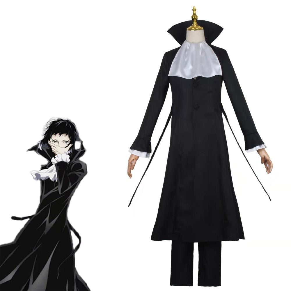 Bungo Stary Dogs Ryunosuke Akutagawa Cosplay Costume [sz:large]