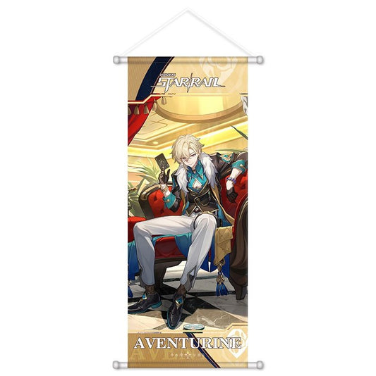 Honkai Star Rail 75*35cm Anime Scroll: Aventurine [cl:aventurine]