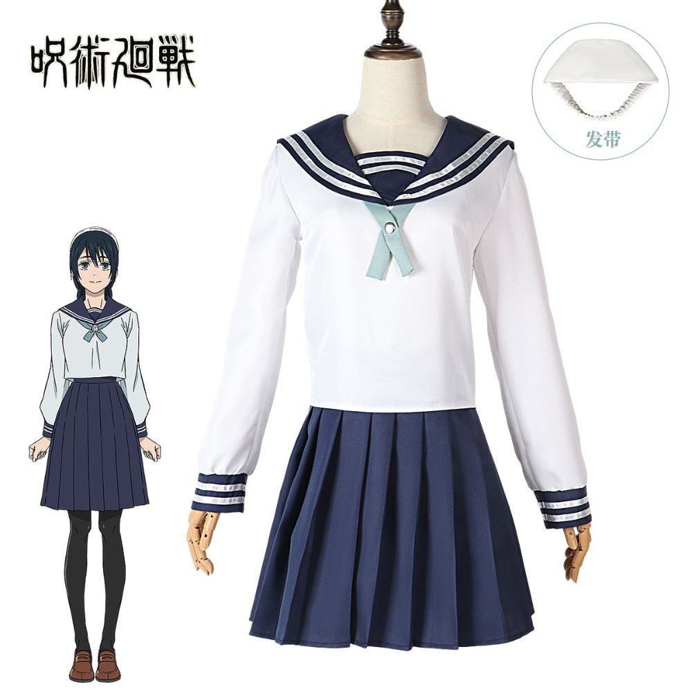 Jujutsu Kaisen Riko Amanai School Uniform Cosplay Costume [sz:large]