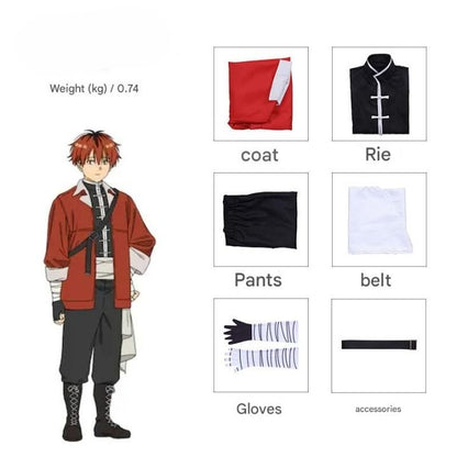 Frieren Beyond Journeys End Stark Cosplay Costume [sz:large]