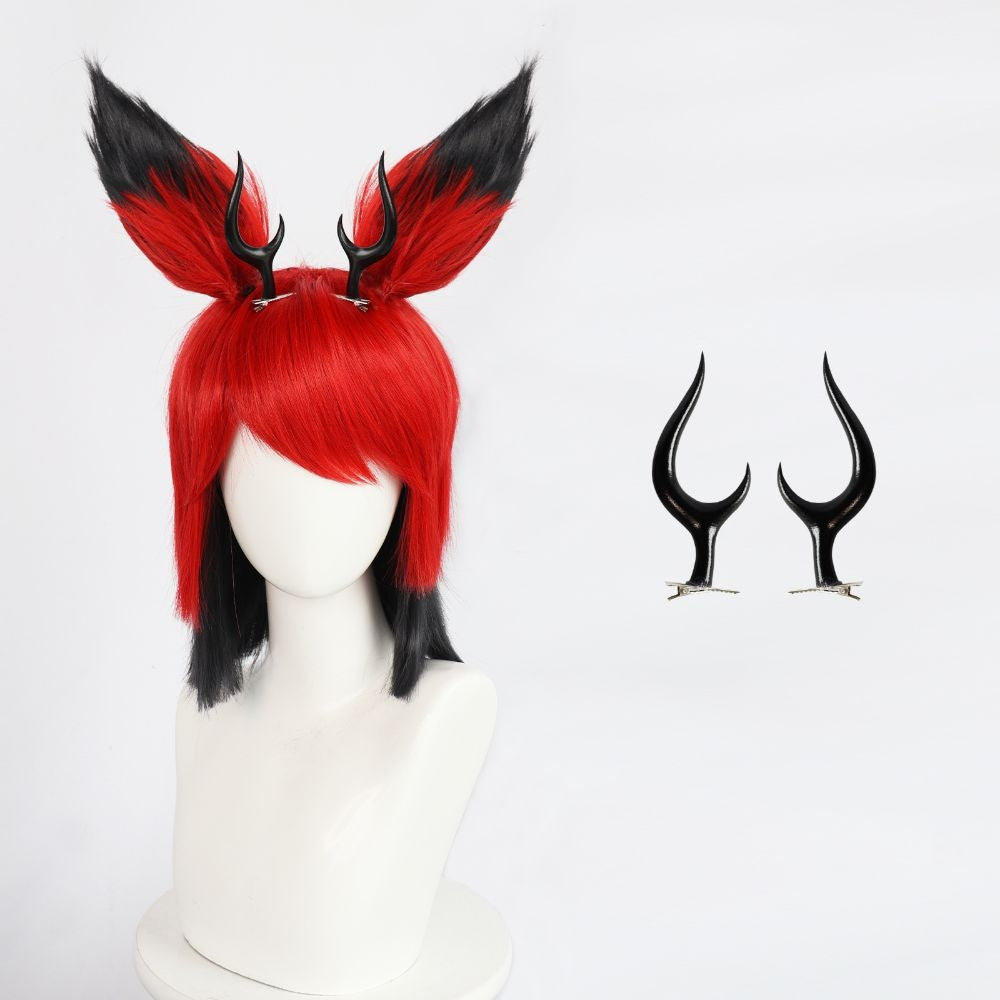 Hazbin Hotel Alastor Cosplay Wig