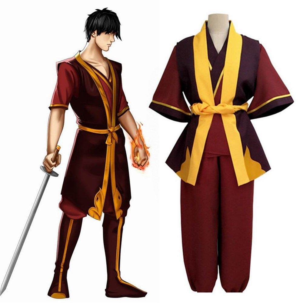 Avatar The Last Airbender Prince Zuko Cosplay Costume [sz:large]