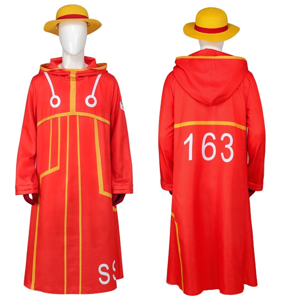 One Piece Egghead Arc Monkey D Luffy Cosplay Costume Hat Not Included [sz:large]