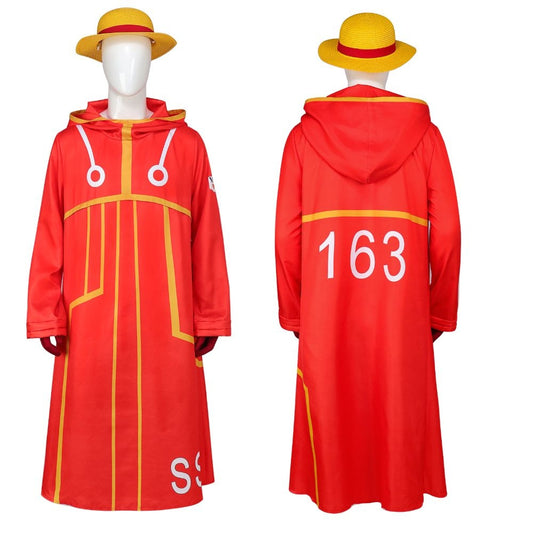 One Piece Egghead Arc Monkey D Luffy Cosplay Costume Hat Not Included [sz:xl]