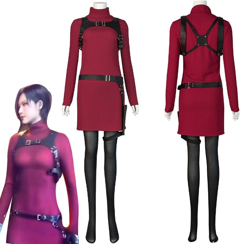 Resident Evil 4 Remake Ada Wong Cosplay Costume [sz:xs]