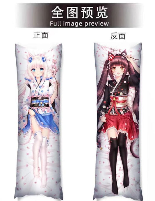 Anime Pop Culture Body Cushion Pillow 50*150cm Nekopara - Chocola & Vanilla