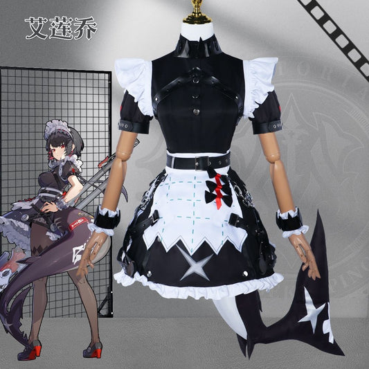Zenless Zone Zero Ellen Joe Cosplay Costume Shark Maid [sz:xl]