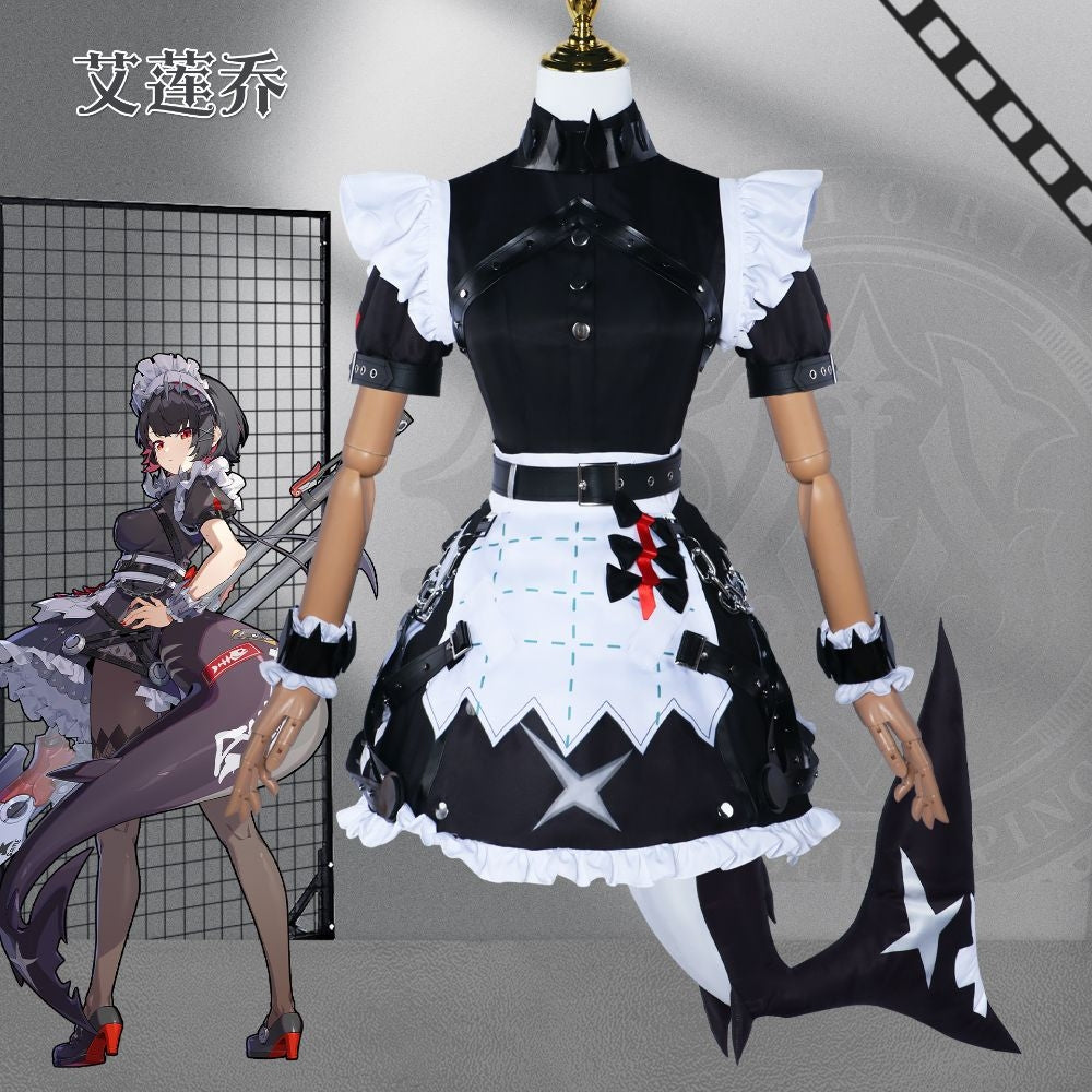 Zenless Zone Zero Ellen Joe Cosplay Costume Shark Maid [sz:xxl]