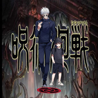 Jujutsu Kaisen Design4 15cm Acrylic Stand: Gojo & Kid Megumi [cl:gojo & Kid Megumi]
