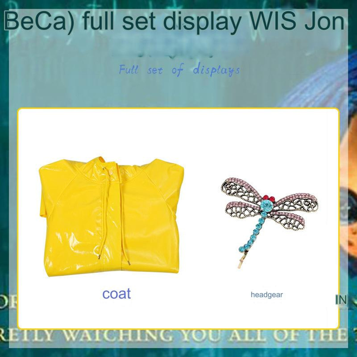 Coraline Halloween Outfit Cosplay Costume [sz:large]