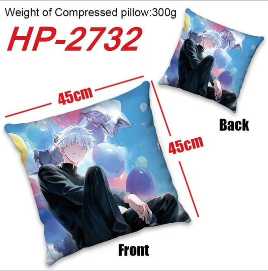 Anime Pop Culture Square Cushion Pillow 45*45cm Jujutsu Kaisen - Satoru Gojo Design2