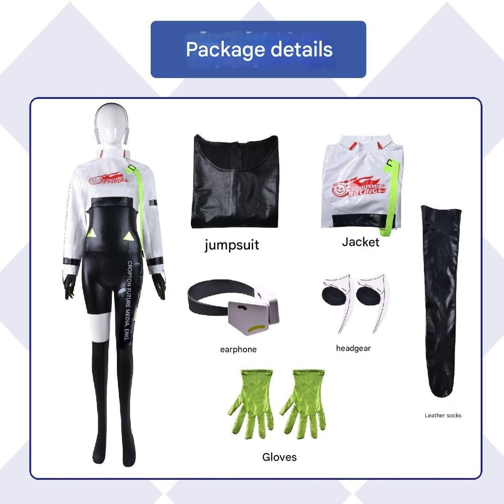 Hatsune Miku Racing Miku Jumpsuit Cosplay Costume [sz:large]