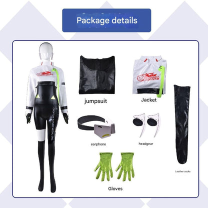 Hatsune Miku Racing Miku Jumpsuit Cosplay Costume [sz:large]