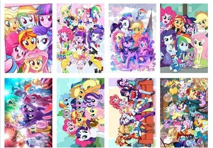 Anime Poster Pack 8pcs My Little Pony