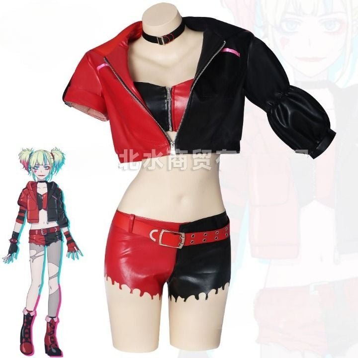 Suicide Squad Isekai Harley Quinn Cosplay Costume [sz:xxl]