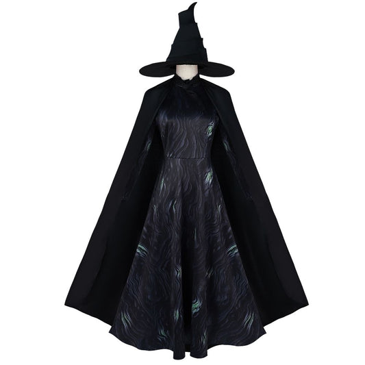 Wicked Elphaba Black Witch Dress Cosplay Costume [sz:xl]