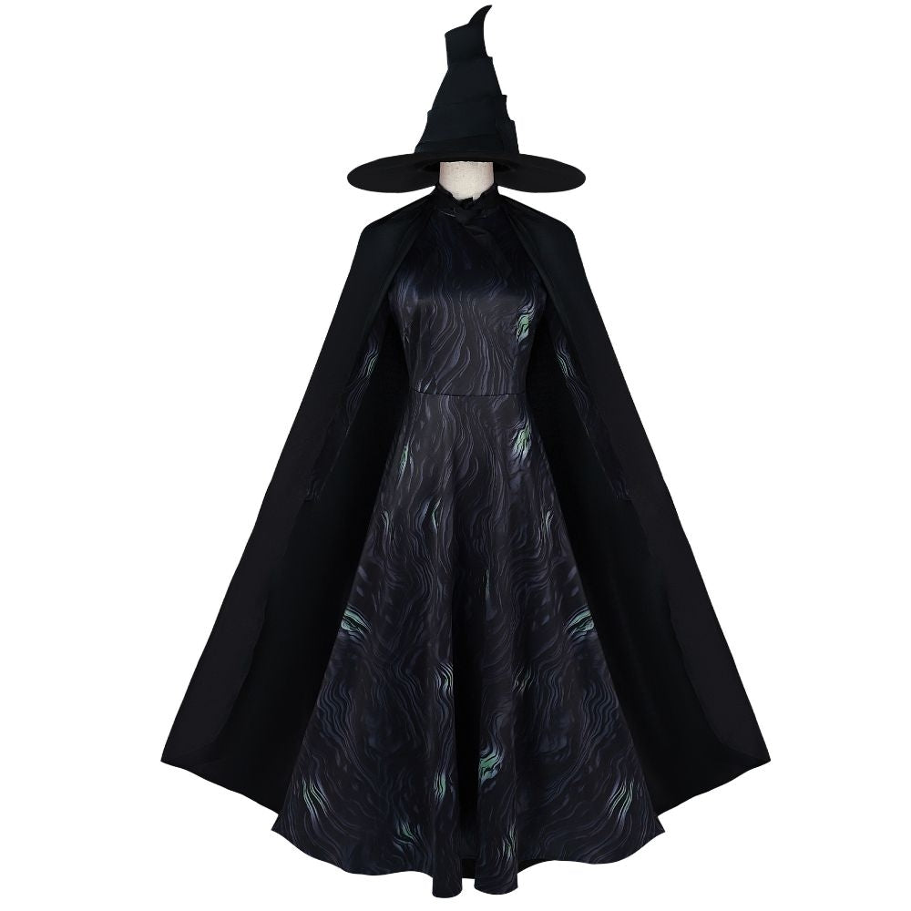 Wicked Elphaba Black Witch Dress Cosplay Costume [sz:xxl]