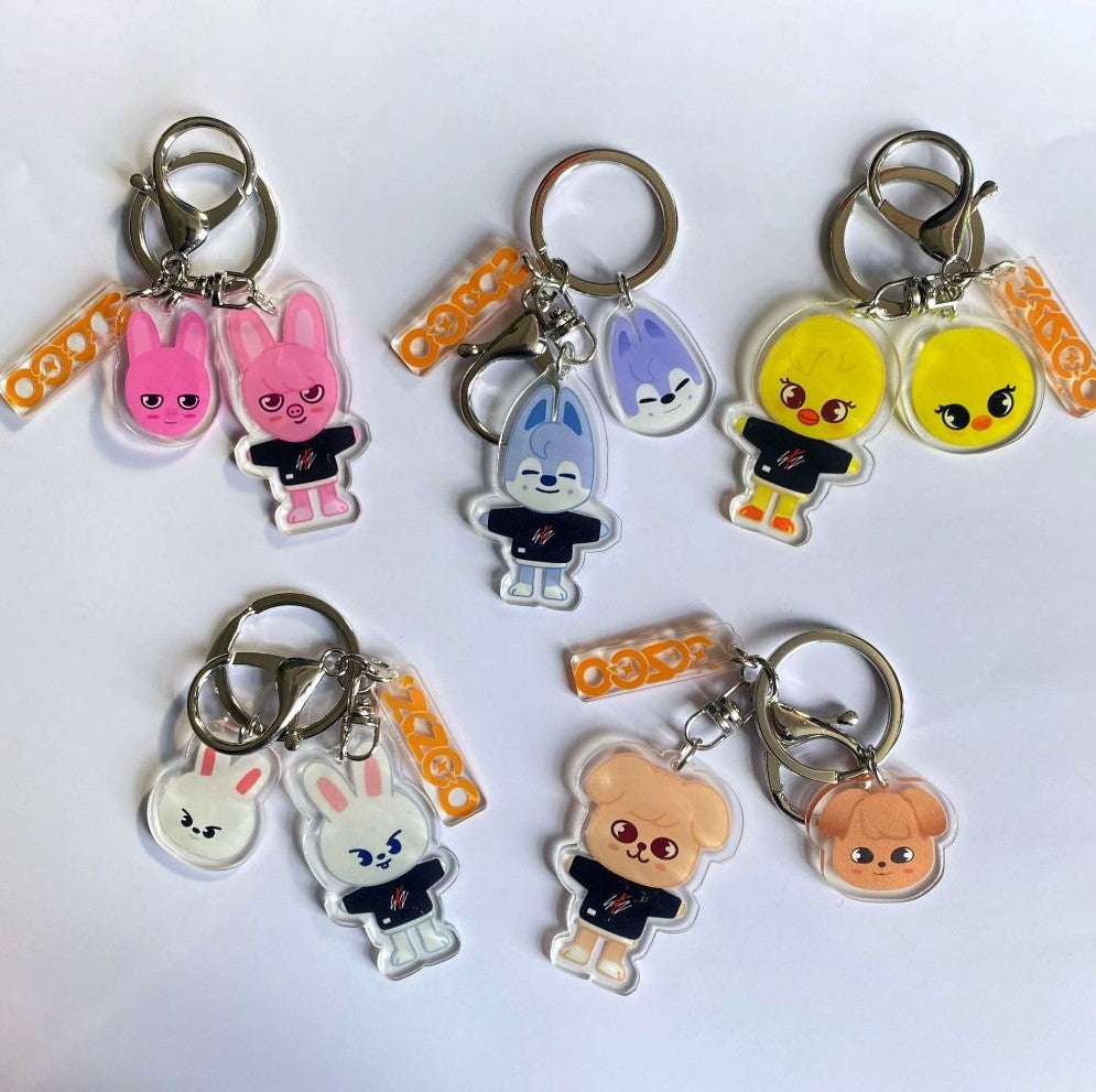 Stray Kids Skzoo Acrylic Keyrings: Bbokari [chr:bbokari]