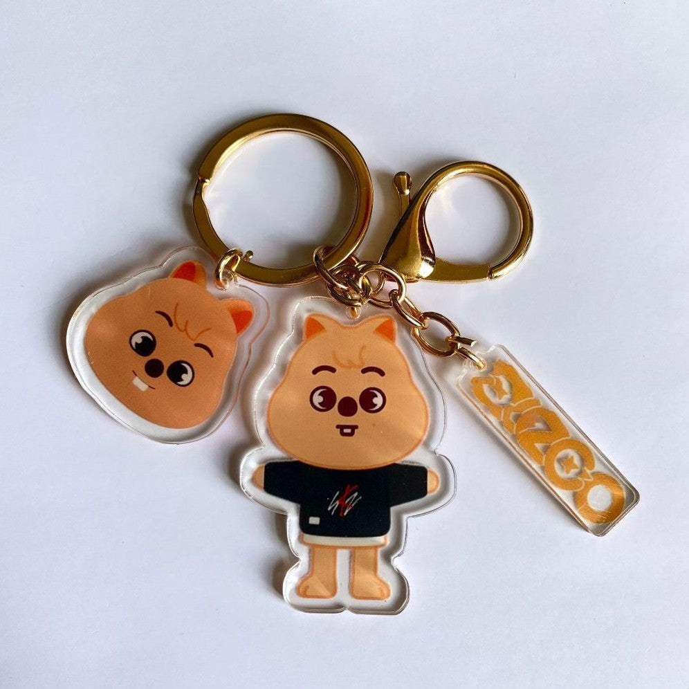 Stray Kids Skzoo Acrylic Keyrings: Han Quokka [chr:han Quokka]