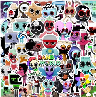 50pcs Dandy's World Sticker Pack