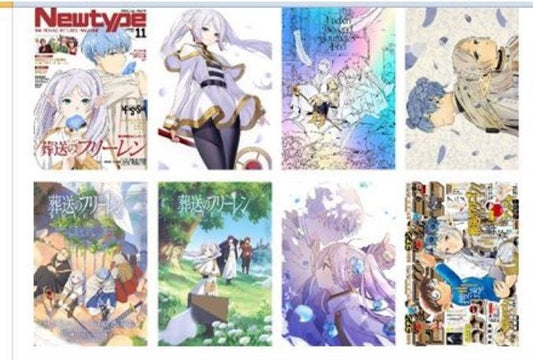 Anime Poster Pack 8pcs Frieren Beyond Journey's End